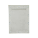 TOV Orpheus Ribbed Faux Stone Fiberglass Rectangular Wall Mirror