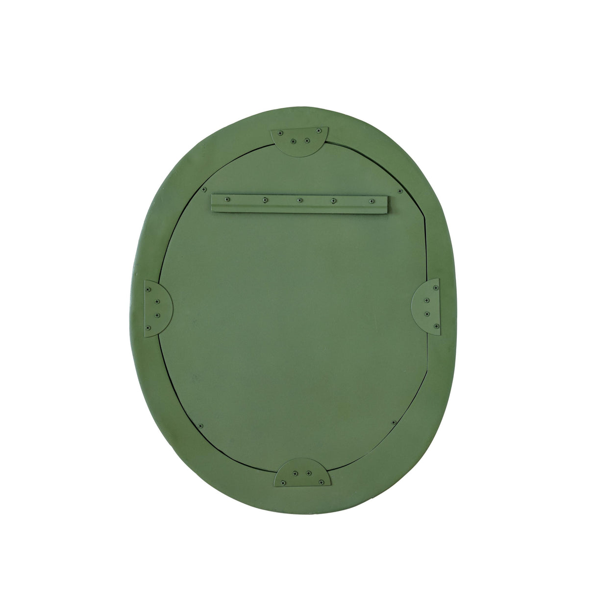 TOV Orpheus Ribbed Forest Green Fiberglass Thick Wall Mirror