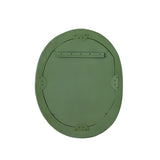 TOV Orpheus Ribbed Forest Green Fiberglass Thick Wall Mirror