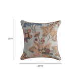 TOV Taman Natural Cotton Accent Pillow in Autumn Florals