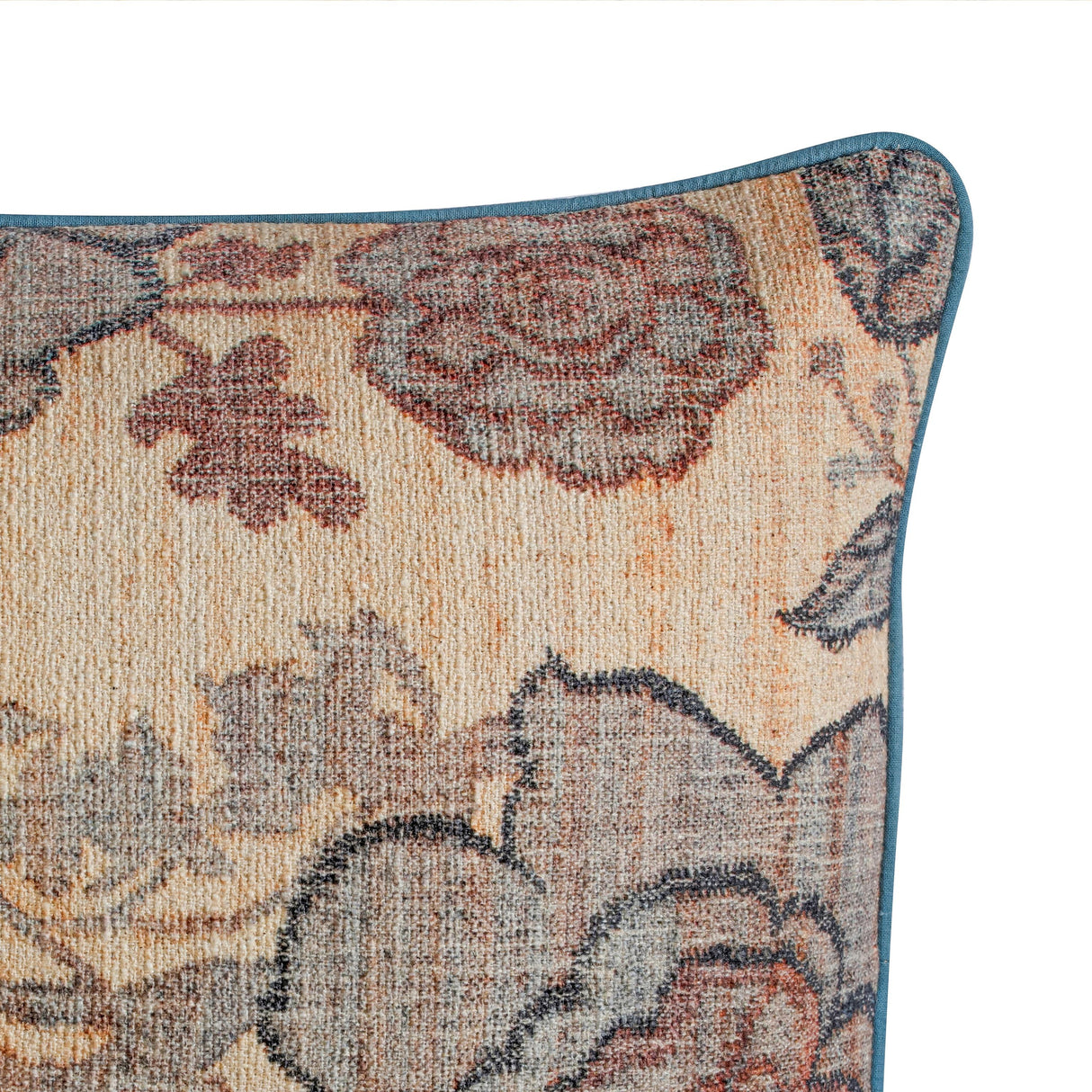 TOV Taman Natural Cotton Accent Pillow in Spring Florals