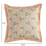 TOV Dolce Blush Pink Natural Cotton Accent Pillow