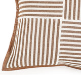 TOV Kora Brown Cotton Jute Throw Pillow