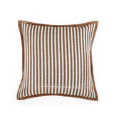 TOV Kora Brown Cotton Jute Throw Pillow