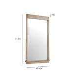TOV Aimee Solid Brushed Wooden Ash Mirror