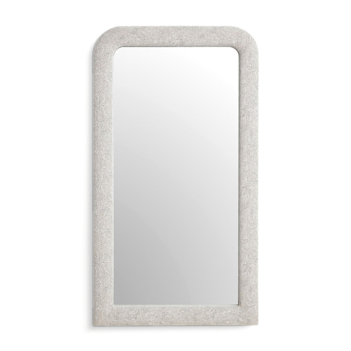 TOV Heidi Neutral Floral Jacquard Mirror