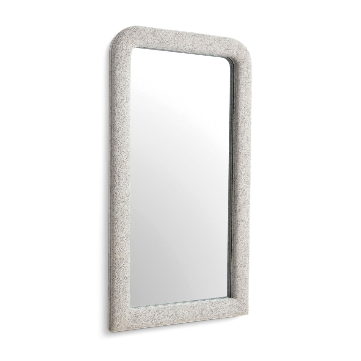TOV Heidi Neutral Floral Jacquard Mirror