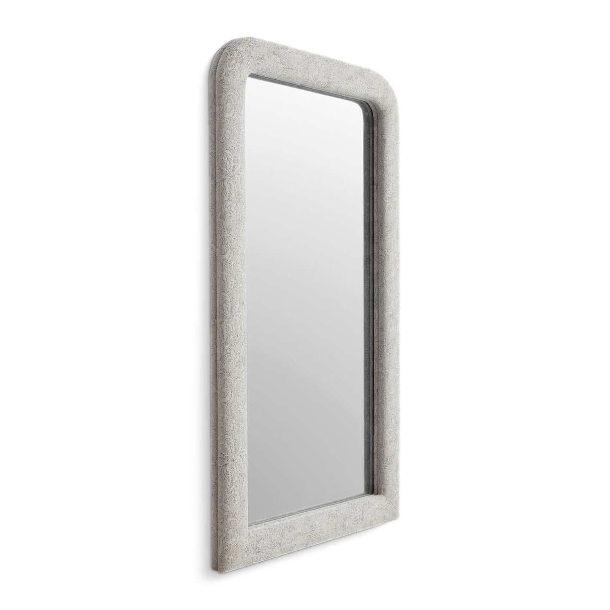 TOV Heidi Neutral Floral Jacquard Mirror