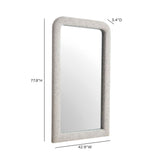 TOV Heidi Neutral Floral Jacquard Mirror