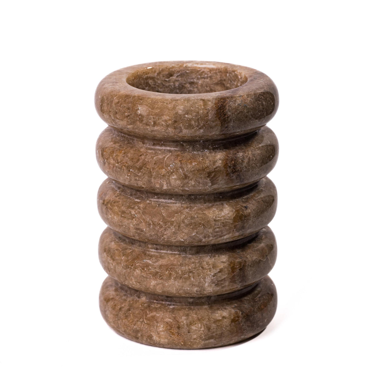 TOV Brown Marble Layered Vase
