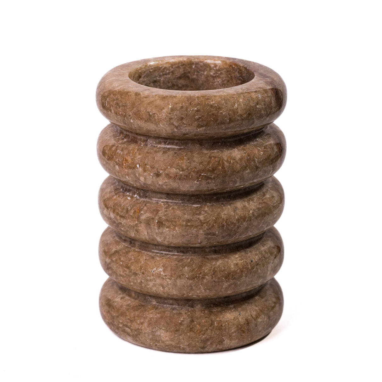TOV Brown Marble Layered Vase