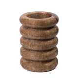 TOV Brown Marble Layered Vase