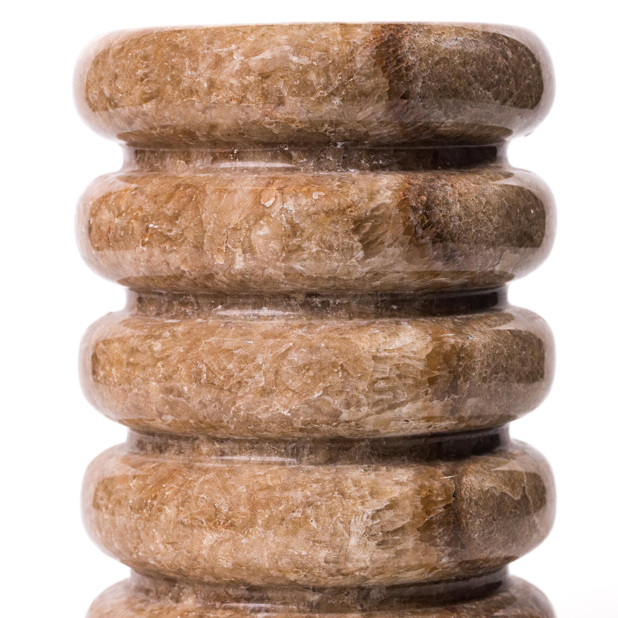 TOV Brown Marble Layered Vase