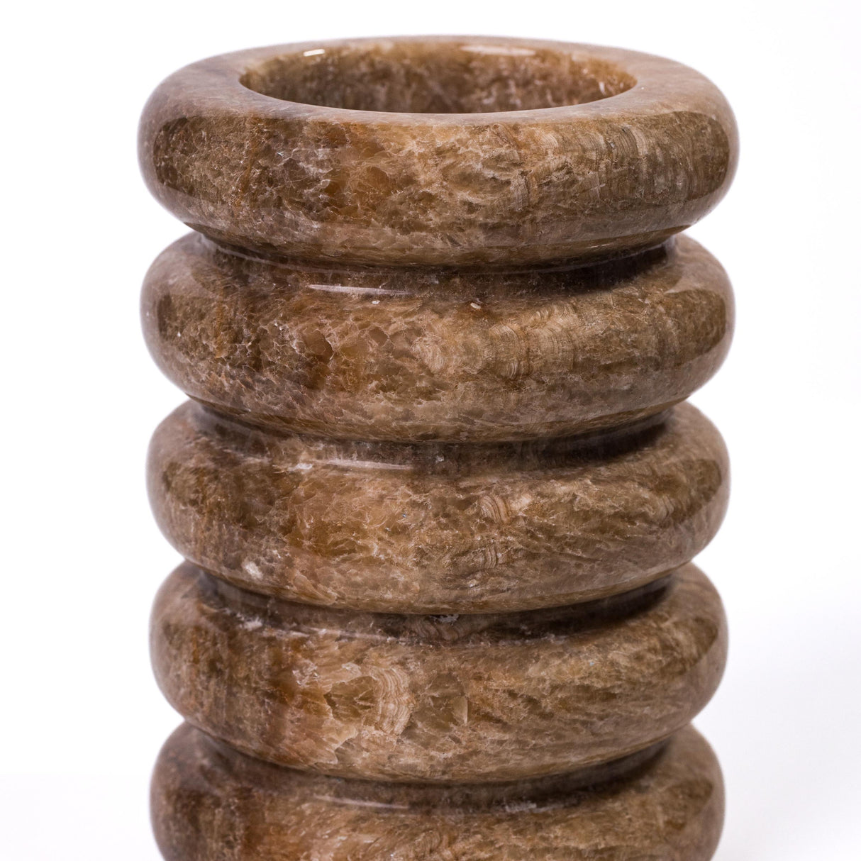 TOV Brown Marble Layered Vase