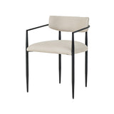 TOV Forte Forged Iron Upholstered Dining Chair