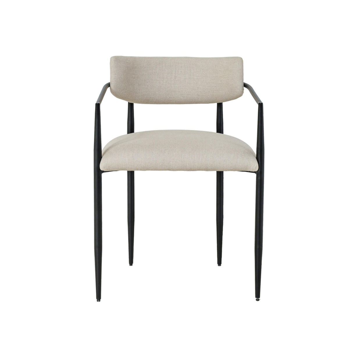 TOV Forte Forged Iron Upholstered Dining Chair