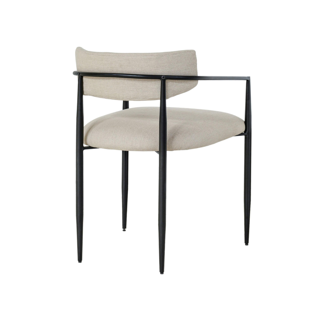 TOV Forte Forged Iron Upholstered Dining Chair