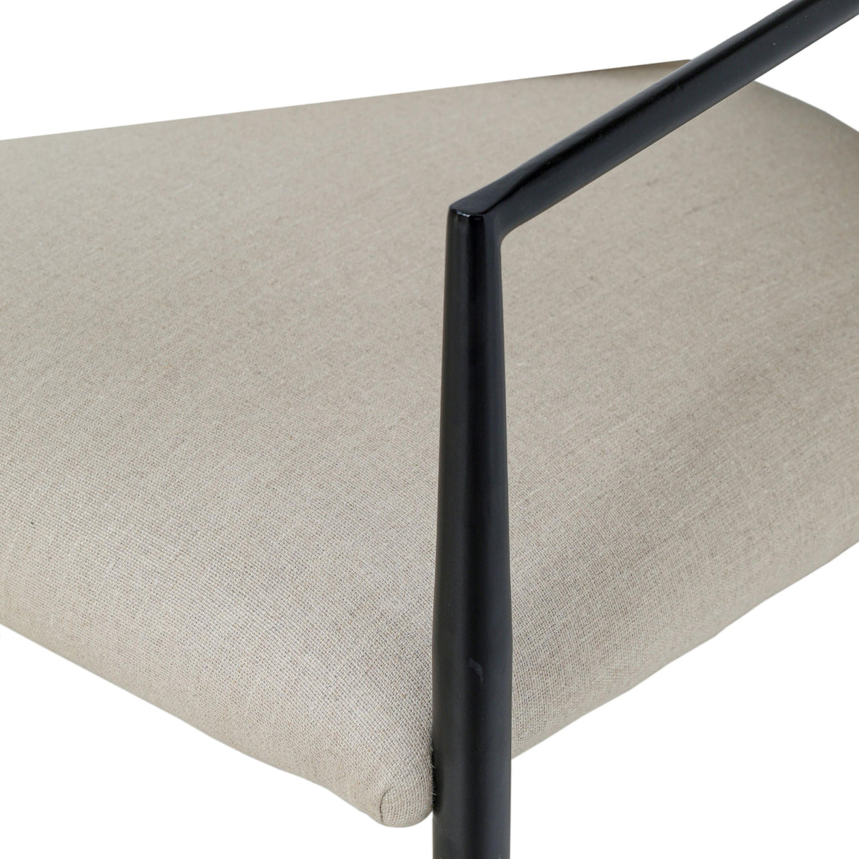 TOV Forte Forged Iron Upholstered Dining Chair