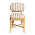 TOV Dorine Khaki Striped Dining Chair