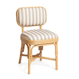 TOV Dorine Khaki Striped Dining Chair