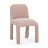 TOV Georgia Light Pink Performance Chenille Dining Chair