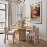 TOV Georgia Light Pink Performance Chenille Dining Chair