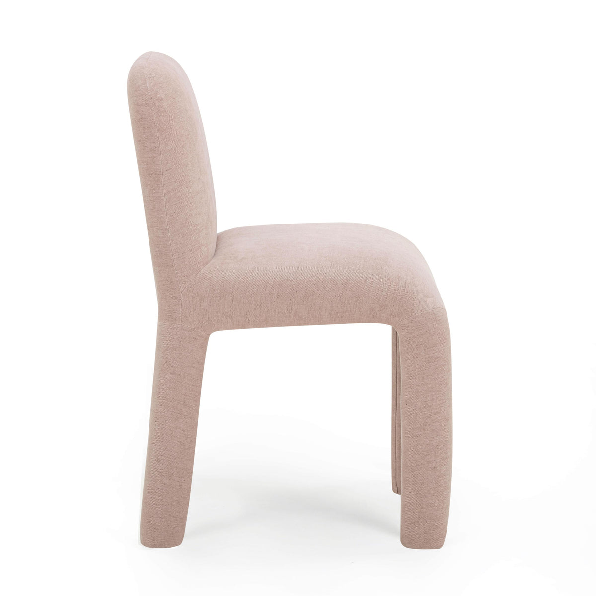 TOV Georgia Light Pink Performance Chenille Dining Chair