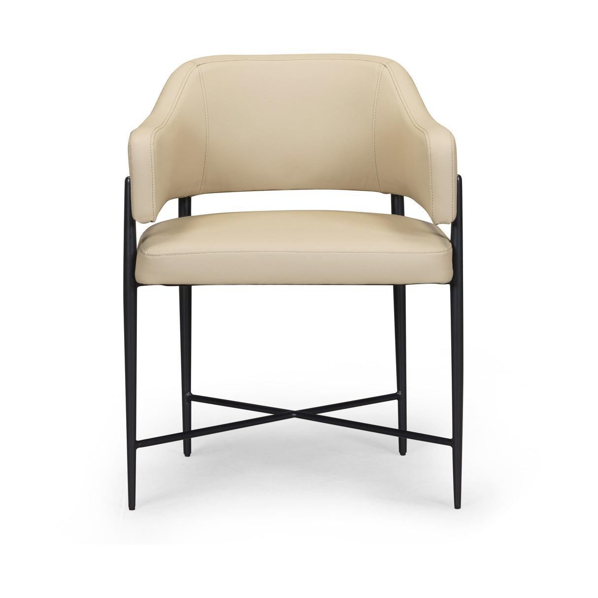 TOV Sezanne Taupe Performance Vegan Leather Dining Chair