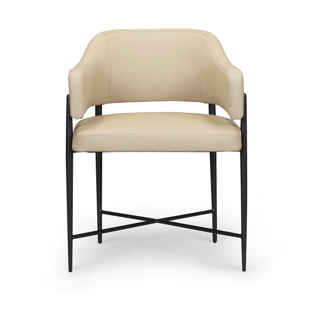 TOV Sezanne Taupe Performance Vegan Leather Dining Chair