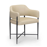 TOV Sezanne Taupe Performance Vegan Leather Dining Chair