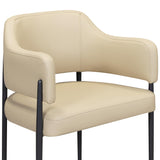 TOV Sezanne Taupe Performance Vegan Leather Dining Chair