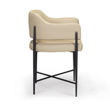 TOV Sezanne Taupe Performance Vegan Leather Dining Chair