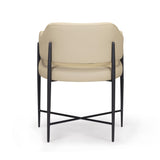 TOV Sezanne Taupe Performance Vegan Leather Dining Chair