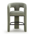 TOV Malone Green Performance Fabric Counter Stool