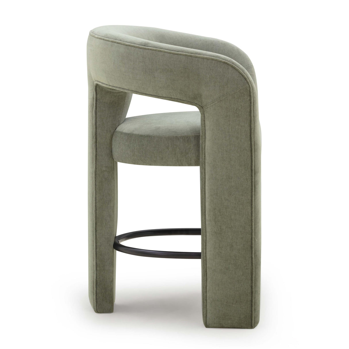 TOV Malone Green Performance Fabric Counter Stool