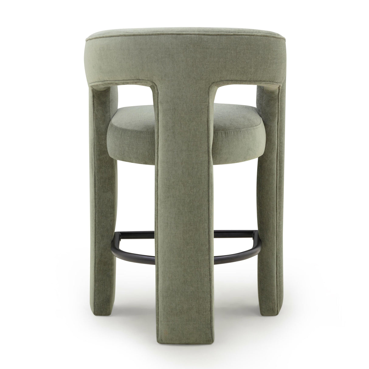 TOV Malone Green Performance Fabric Counter Stool