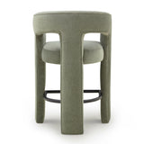 TOV Malone Green Performance Fabric Counter Stool