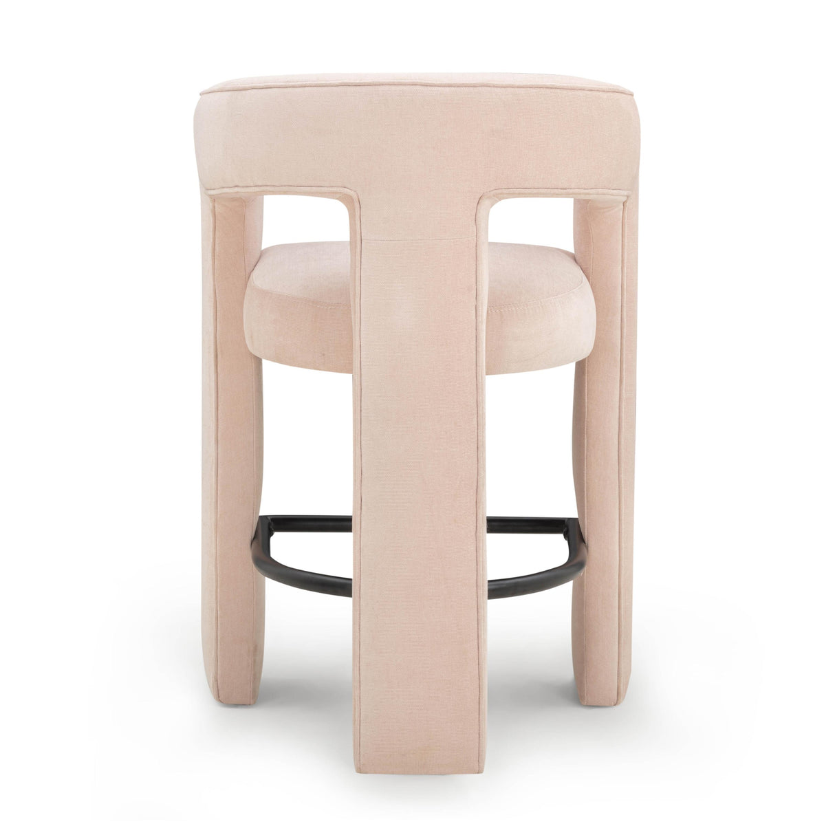 TOV Malone Blush Performance Fabric Counter Stool
