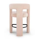 TOV Malone Blush Performance Fabric Counter Stool