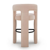 TOV Malone Blush Performance Fabric Bar Stool