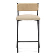 TOV Celine Tan Performance Speckled Boucle Barstool