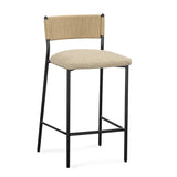 TOV Celine Tan Performance Speckled Boucle Barstool