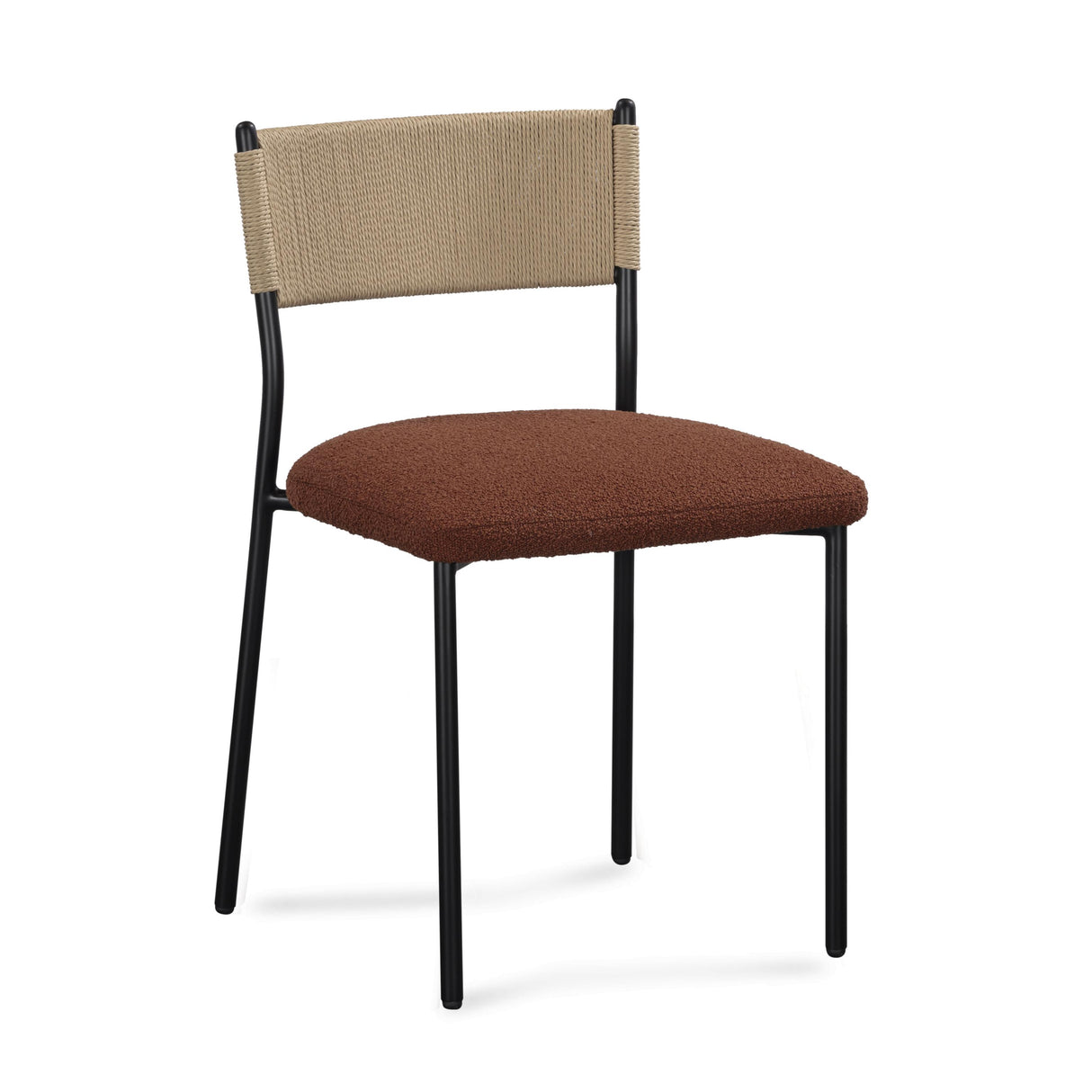 TOV Celine Maroon Performance Boucle Dining Chair - Set of 2