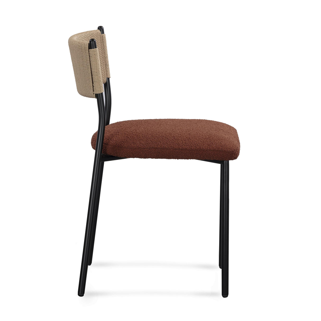 TOV Celine Maroon Performance Boucle Dining Chair - Set of 2