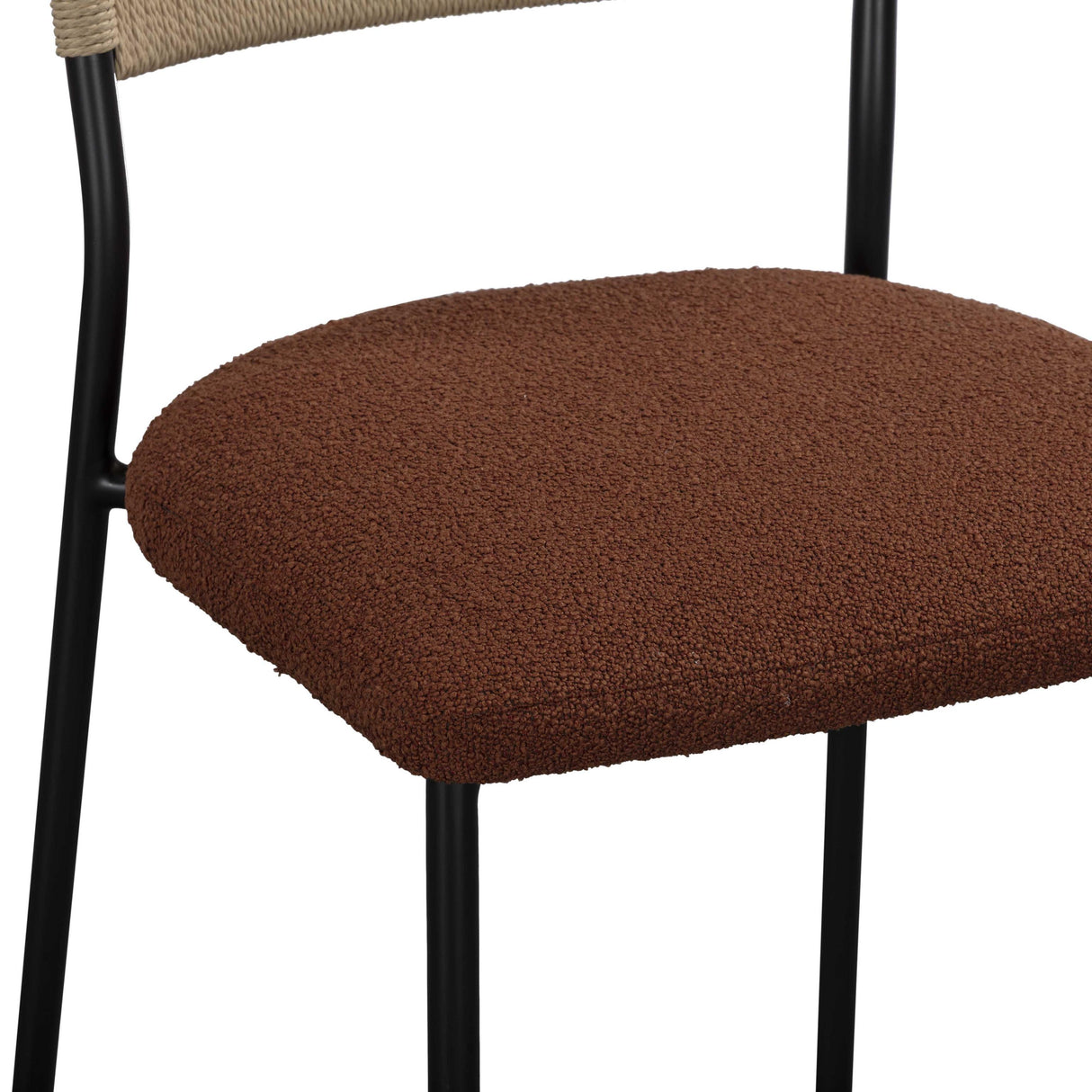 TOV Celine Maroon Performance Boucle Dining Chair - Set of 2