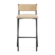 TOV Celine Tan Performance Speckled Boucle Counter Stool