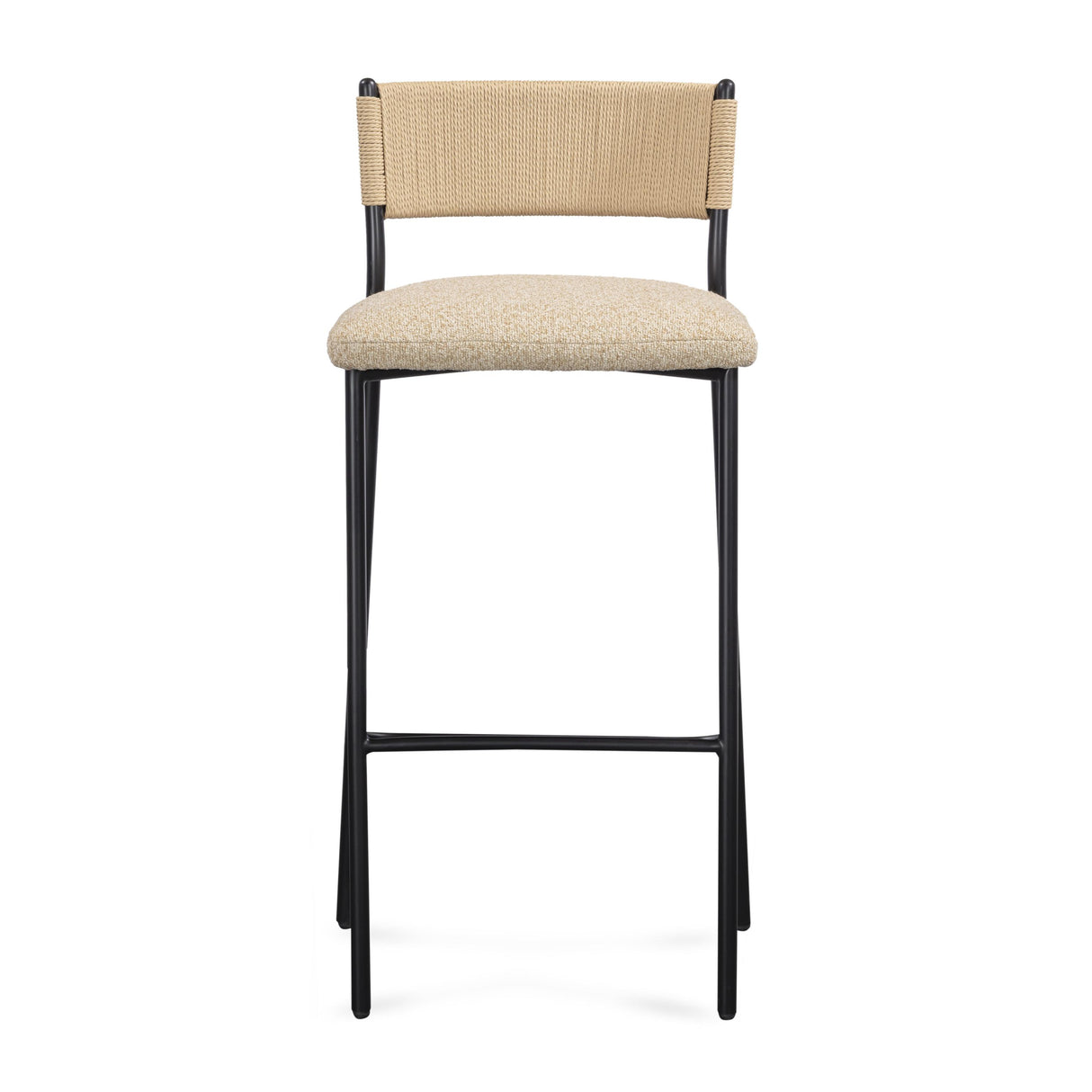 TOV Celine Tan Performance Speckled Boucle Counter Stool