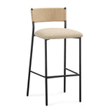 TOV Celine Tan Performance Speckled Boucle Counter Stool