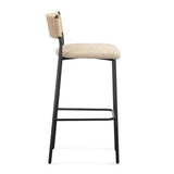 TOV Celine Tan Performance Speckled Boucle Counter Stool