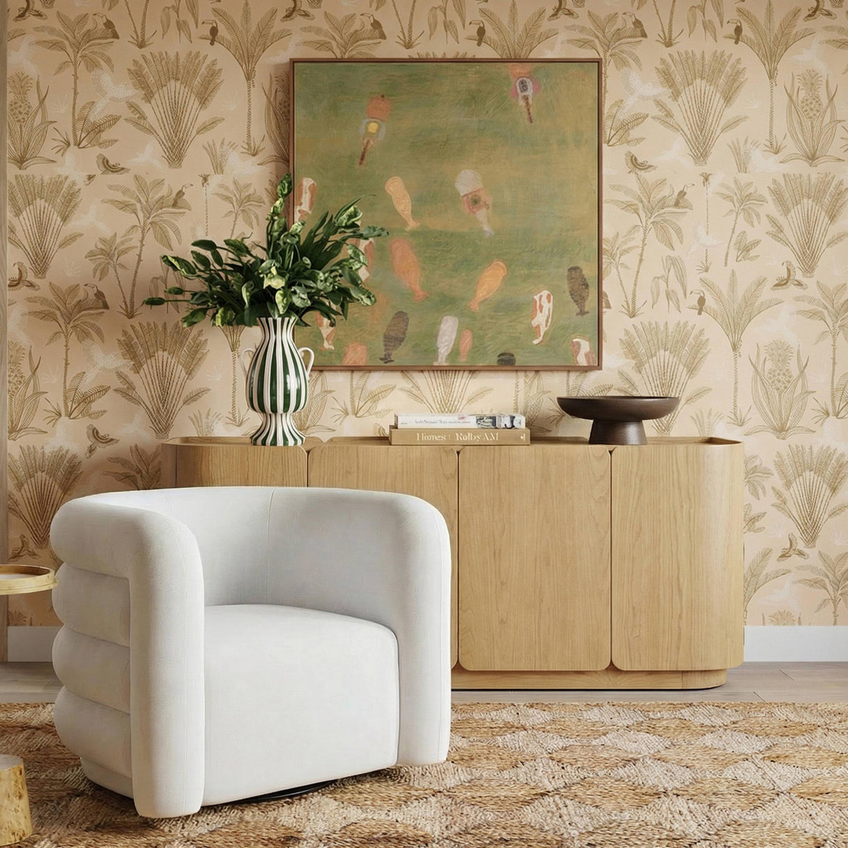 TOV Moora Natural 4-Door Sideboard